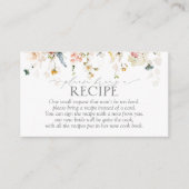 ガーデンフラワーお願いレシピ同封カード エンクロージャーカード (正面)