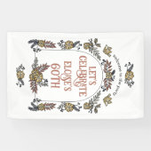 ガーデンフラワーアーチウェルカムバースデーパーティー 横断幕 (横)