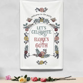 ガーデンフラワーアーチウェルカムバースデーパーティー 横断幕