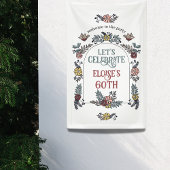 ガーデンフラワーアーチウェルカムバースデーパーティー 横断幕