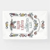 ガーデンフラワーアーチウェルカムバースデーパーティー 横断幕 (横)