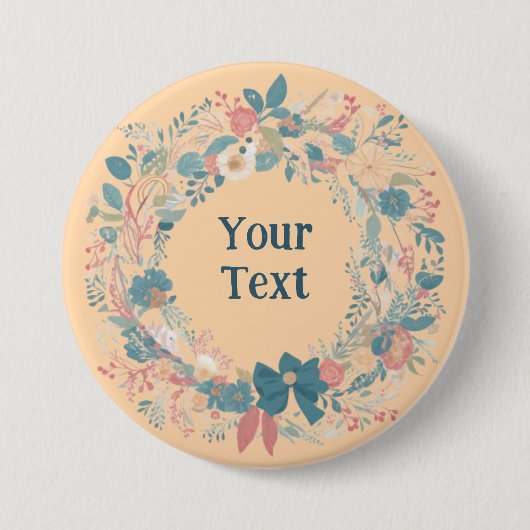 ガーデンフラワーインスパイアリースラペルアクセサリー 缶バッジ (正面)