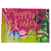 ガーデンフラワーイースターエッグラージ抱き枕 ラージペーパーバッグ (裏面)