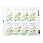 ガーデンフラワーウェディングラベル ラベル (フルシート)