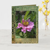 ガーデンフラワーグリーティングカード空白の- カード (黄色い花)