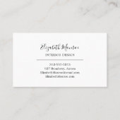 ガーデンフラワーズインテリアデコレータ 名刺 (裏面)