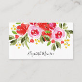 ガーデンフラワーズインテリアデコレータ 名刺 (正面)