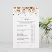 ガーデンフラワーズウォーターカラーブライダルシャワーゲーム (スタンド正面)