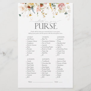 ガーデンフラワーズウォーターカラーブライダルシャワーゲーム