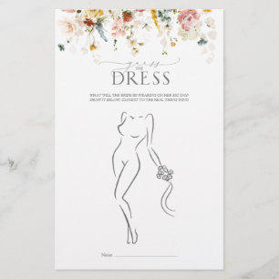 ガーデンフラワーズウォーターカラーブライダルシャワーゲーム