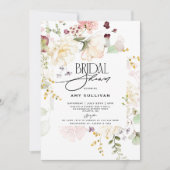 ガーデンフラワーズグリーンリーボホフローラブライダルシャワー 招待状 (正面)