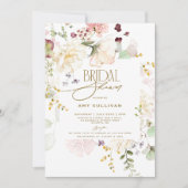 ガーデンフラワーズグリーンリーボホフローラブライダルシャワー 招待状 (正面)