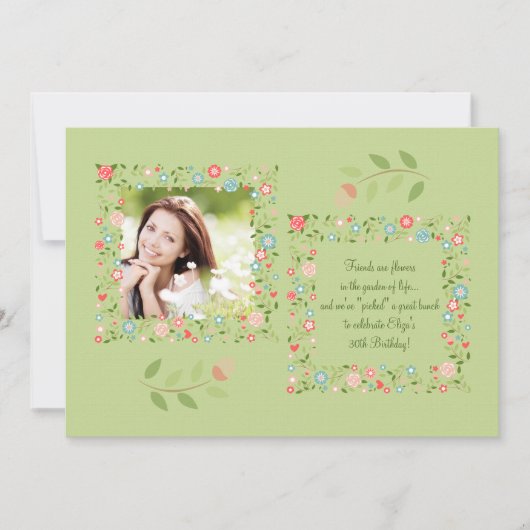 ガーデンフラワーズフォト招待状 招待状 (正面)