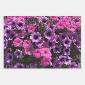 ガーデンフラワーズフローラピンクオレンジママ ラッピングペーパーシート (正面3)