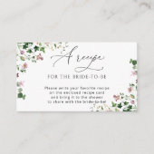 ガーデンフラワーズブライダルシャワーレシピエンクロージャカー エンクロージャーカード (正面)