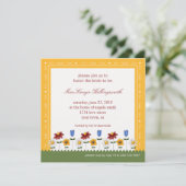 ガーデンフラワーズブライダルシャワー招待 招待状 (スタンド正面)