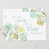 ガーデンフラワーズブライダルルンチョン招待状カード 招待状 (正面/裏面)