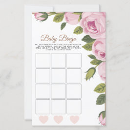 ガーデンフラワーズベビービンゴベビーシャワーゲーム