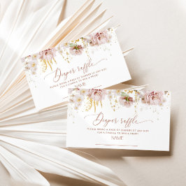 ガーデンフラワーズボホオムツラッフルチケット エンクロージャーカード