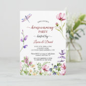 ガーデンフラワーズ引っ越し祝いパーティーパーティー 招待状 (スタンド正面)