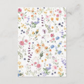 ガーデンフラワーズ春結婚ワイルドフラワーズ詳細 エンクロージャーカード (裏面)