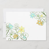 ガーデンフラワーズ結婚式招待状カード 招待状 (裏面)