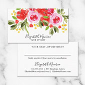 ガーデンフラワーズ美容師サロンメイクアップアーティスト 予約カード