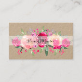 ガーデンフラワーズ美容師サロンメイクアップクラフト 名刺 (正面)