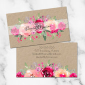 ガーデンフラワーズ美容師サロンメイクアップクラフト 名刺