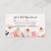 ガーデンフラワーズ美容師サロンメイクアップ 予約カード (裏面)