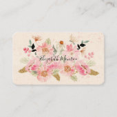 ガーデンフラワーズ美容師サロンメイクアップ 予約カード (正面)