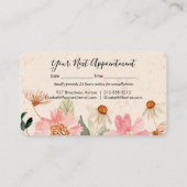 ガーデンフラワーズ美容師サロンメイクアップ 予約カード (裏面)