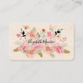 ガーデンフラワーズ美容師サロンメイクアップ 予約カード (正面)