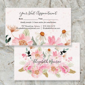 ガーデンフラワーズ美容師サロンメイクアップ 予約カード