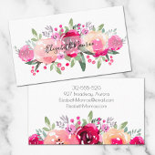 ガーデンフラワーズ美容師サロンメイクアップ 名刺