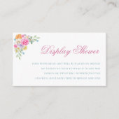 ガーデンフラワーズ開花ディスプレイシャワーブライダルシャワー エンクロージャーカード (正面)