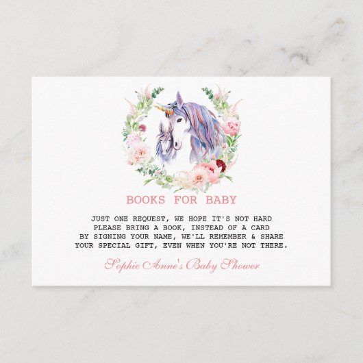 ガーデンフラワーズ開花ベビーシャワー エンクロージャーカード (正面)