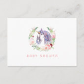 ガーデンフラワーズ開花ベビーシャワー エンクロージャーカード (裏面)