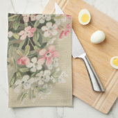 ガーデンフラワーティータオルMicrofiber Towels キッチンタオル (四つ折り)