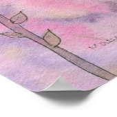 ガーデンフラワーフェアリーアートポスタープリント ポスター (角)