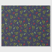 ガーデンフラワーフローラグリーンズベリー自然パターン ラッピングペーパー (フラット)