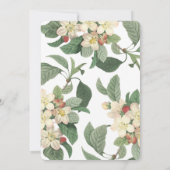 ガーデンフラワーベビーシャワー招待状 招待状 (裏面)