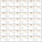 ガーデンフラワー ウォーターカラー ゲスト住所ラベル シール (正面)