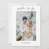 ガーデンフラワー グリーン ボーホー フラワーブライダルシャワー 招待状 (裏面)