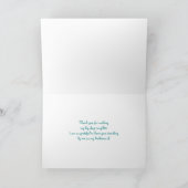 ガーデンフラワー フレンド サンクス ブライズメイド カード (内部)