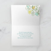 ガーデンフラワー 両親 結婚式 感謝カード (内部)