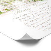 ガーデンフランスのシャトーパステルリングや輪ゲームブライダル ポスター (角)