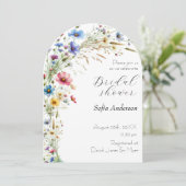 ガーデンフランスのパーティーフラワーラベンダー招待状 招待状 (スタンド正面)