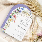ガーデンフランスのパーティーフラワーラベンダー招待状 招待状