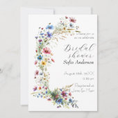 ガーデンフランスのパーティーフラワー招待状 招待状 (正面)